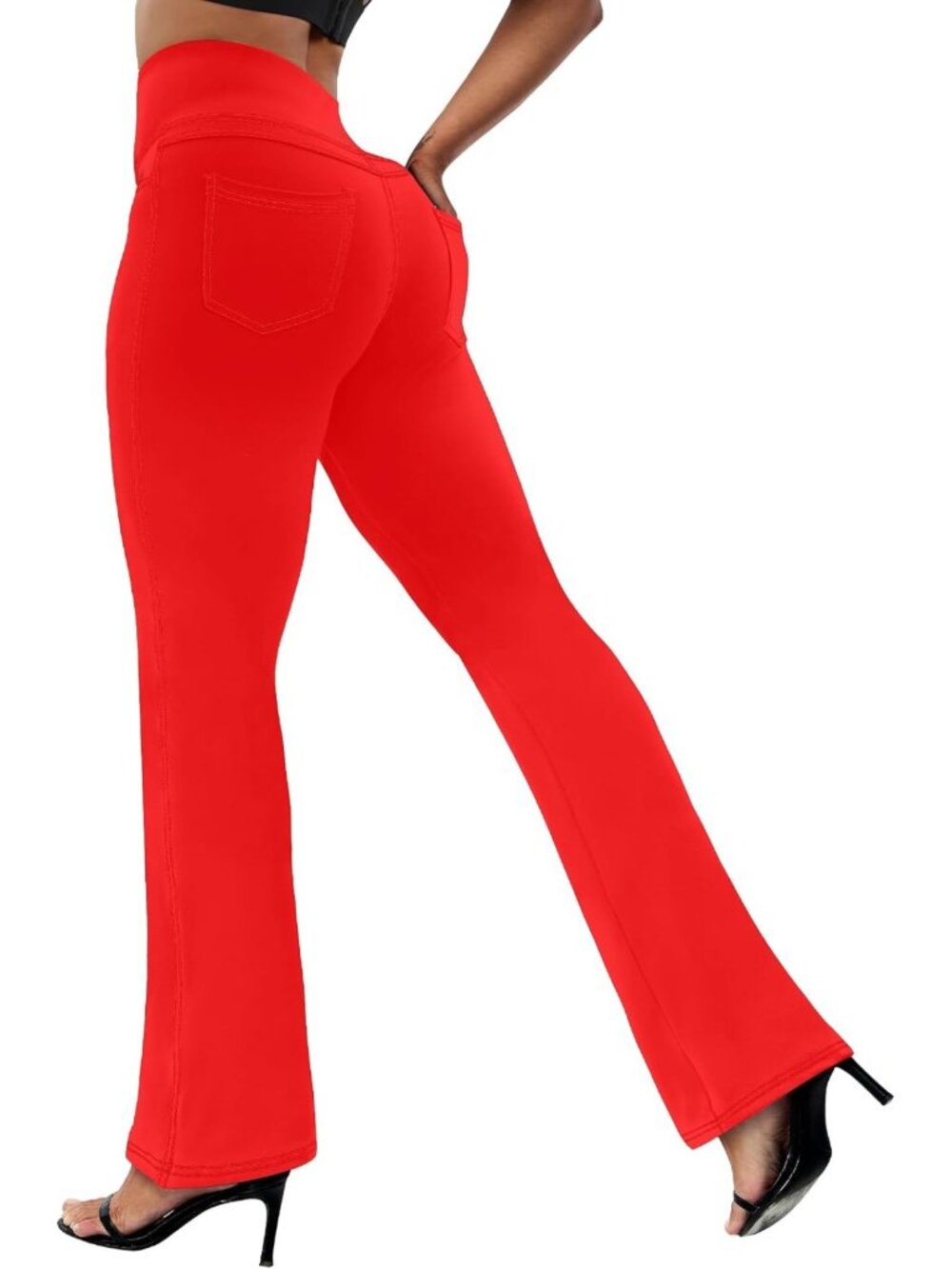 Bootcut Yoga Leggings for Women - Flare Pants with 4 Pockets, Activewear